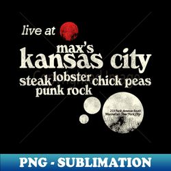 vintage maxs kansas city defunct menu new york city 70s nightclub - premium sublimation digital download - perfect for sublimation art