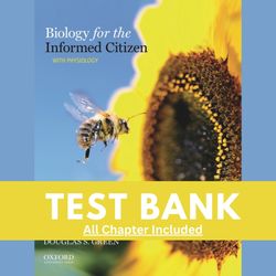 biology for the informed citizen with physiology 1st edition bozzone test bank.