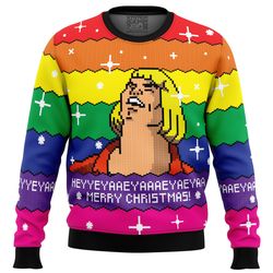 heyyeya he-man all over print hoodie 3d zip hoodie 3d ugly christmas sweater 3d fleece hoodie