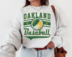 vintage oakland athletic crewneck sweatshirt tshirt, athletics est 1901 sweatshirt, oakland baseball game day shirt, ret