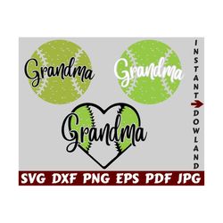 Softball Grandma SVG - Sport Grandma SVG - Softball Family SVG - Softball Cut File - Softball Quote Svg - Softball Saying Svg - Design Svg