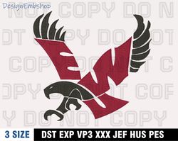 eastern washington embroidery designs, ncaa machine embroidery design, machine embroidery pattern