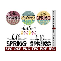 hello spring svg - welcome spring svg - spring cut file - spring quote svg - spring saying svg - spring design svg - spring shirt - cricut