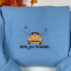 boo you whore embroidery machine design, stay spooky embroidery design, spooky halloween embroidery file