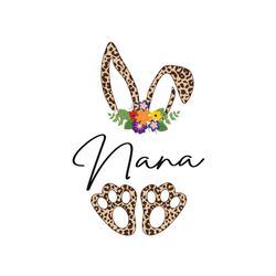 easter leopard pattern bunny nana svg, easter day svg, easter svg, nana svg, leopard pattern bunny, leopard pattern svg,