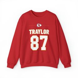 taylor swift travis kelce kansas city chiefs unisex heavy blendt crewneck sweatshirt