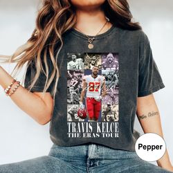 travis kelce football crewneck, travis kelce sweatshirt, football fan tee, gift for girlfriend or wife, kansas city-1