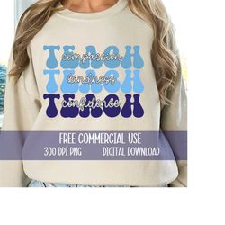 teach png, teacher png, teacher life png, vintage retro teach png, free commerical use, digital download, kindness png,