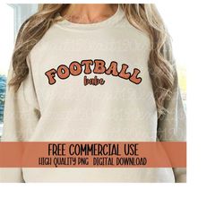 football babe png, football png, fall vibes png, trendy football babe png, digital download, free commercial use, sublim