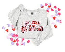 my dog is my valentine shirt png, paw love shirt png, valentines day gift, dog love shirt png, custom valentines day shi