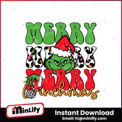 merry grinchmas funny christmas santa hat svg download