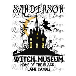 sanderson museum svg png, sanderson sister svg, sanderson bed & breakfast svg, black flame candle svg, sanderson sister