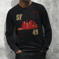 San Francisco Football 'Trophies' Sweatshirt  San Francisco City Sweatshirt  San Francisco Sweatshirt