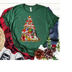 cavalier king charles spaniel christmas tree , cavalier king charles spaniel dog christmas shirt, cavalier king charles