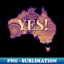 vote yes indigenous voice to parliament uluru t-shirt shirt tee - elegant sublimation png download - perfect for creative projects