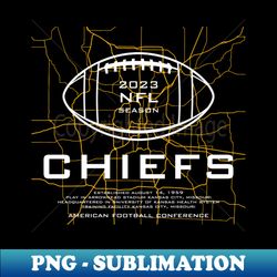 chiefs  2023 - digital sublimation download file - vibrant and eye-catching typography