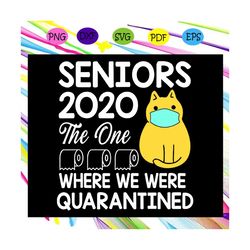 Seniors 2020 The One Where We Were Quarantined Svg, Seniors 2020 Svg, Graduation Svg, Cat For Silhouette, Files For Cric