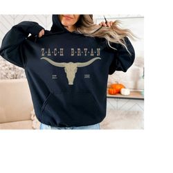 zach bryan est 1996 sweatshirt & hoodie, zach bryan bullhead sweatshirt, zach bryan country music, western shirt, americ