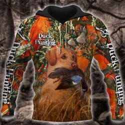 duck hunting orange camo best design 3d all over print | for men &amp women | adult | ho2520