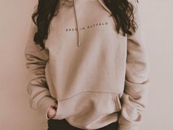 bred in buffalo unisex eco-friendly hoodie