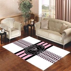 inter miami logo stripe living room carpet rugs area rug for living room bedroom rug home decor