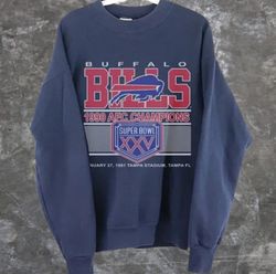 vintage buffalo 1990 afc champions sweatshirt, buffalo retro nfl football t-shirt, buffalo football fan gift, game day s