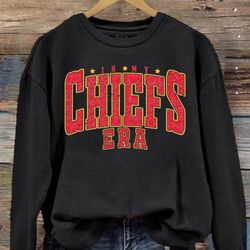 vintage in my ks chief era sweatshirt, vintage chief sport tee, football t shirt, game day tee