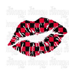Checkerboard Lips PNG File for Sublimation, Digital Download, Valentine's Day, Sublimation Designs Downloads, Sublimation Designs