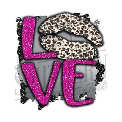 love pink png file, sublimation design, digital download, valentine's day