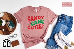 candy cane cutie shirt, funny christmas shirts, kids christmas shirts, merry christmas shirt, kids xmas party tee bodysu