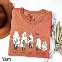 custom family halloween t-shirt  png,halloween family ghost-shirt png, personalized halloween t-shirt png, matching fami