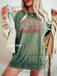 comfort colorsr  merry christmas leopard t-shirt, vintage chritmas shirt, christmas, holiday apparel, christmas shirt, i