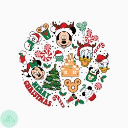 merry christmas mouse and friends png