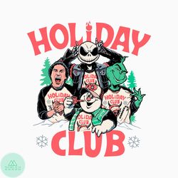 christmas movie holiday club svg