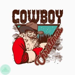 cowboy christmas howdy country svg