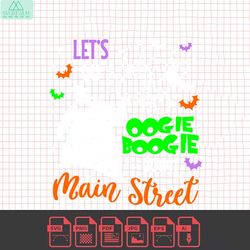 main street svg, oogie boogie bash svg, spooky castle svg