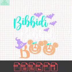 bibbidi bobbidi boo svg, mickey pumpkin svg, halloween pumpkin shirt, mickey halloween party svg, boo bash halloween svg