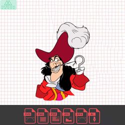 captain hook svg, peter pan svg, disneyland ears svg, files for cricut, instant download, cricut, clip art and image fil