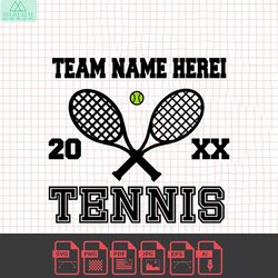 tennis team svg, template, tennis mom svg, tennis shirt svg, cut file, cricut, name, tennis player svg, tennis ball