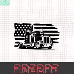 us semi truck svg, semi truck png, truck driver png, trucker svg, 18 wheeler svg, truck clipart, cut files for cricut