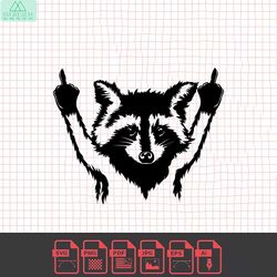 raccoon svg | raccoon png | animals svg | wild animals svg | raccoon vector | animal silhouette svg | nature svg | anima