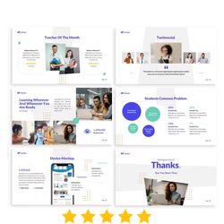 education powerpoint template - the perfect solution for educators with our editable powerpoint template!