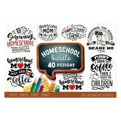 homeschool svg bundle 40 designs homeschool mom svg bundle