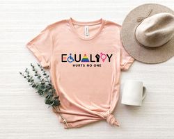 equality hurts no one shirt png, black lives matter, equal rights, pride shirt png, lgbt shirt png, social justice, huma
