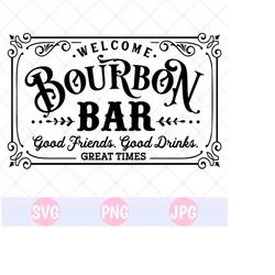 Bourbon Bar Svg, Png, Bbq Svg, Grilling Svg, Grill Master, Dad's Bar And Grill Svg, Mom’s Bar And Grill Svg, Dad's Barbeque Svg, Silhouette