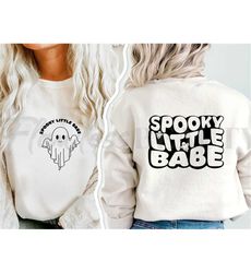spooky little babe club svg, ghost vibes svg, spooky little monster instant download svg, png, dxf, eps