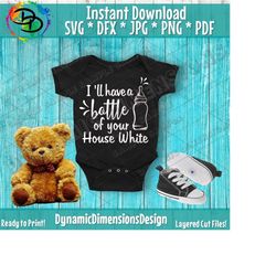 baby bottle of your house white svg, baby svg, baby svg  , baby shirt svg, mustache svg, baby boy svg, infant, files, silhouette cameo