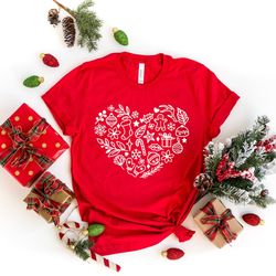 christmas heart shirt png, christmas shirt png, women christmas shirt png, gift for christmas, christmas gifts, gift for