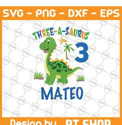 personalized name and age dinosaur birthday tree png, kids birthday png, custom t-rex birthday png, digital download