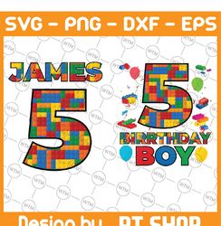 building block birthday boy girl png, custom birthday buiding png, building block themed , little builder kid png, digit